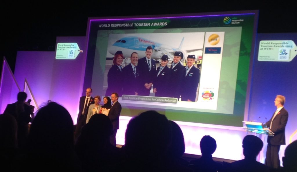 Best for Aviation programme WTM responsible tourism Award
