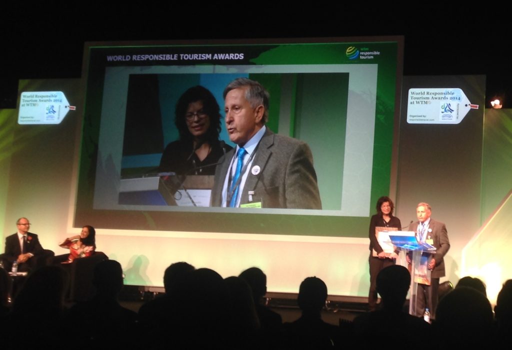 The overall winners WTM responsible tourism Award 2014