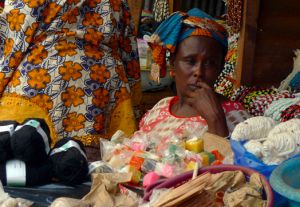 sustainable development - craft artisan at the market - The Gambia