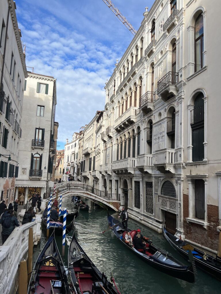 Gondolas in Venice november 2022